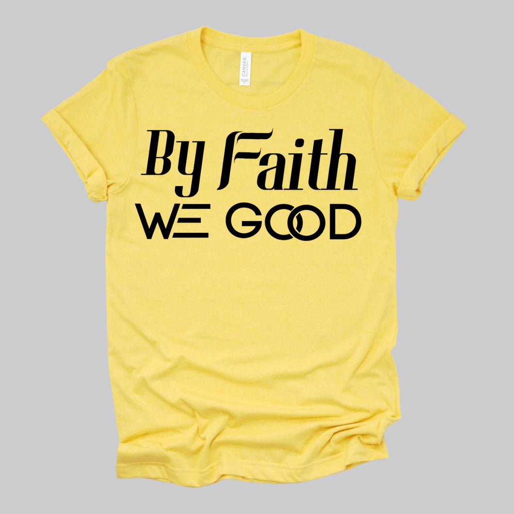 New Edition ByFaithWeGood Yellow T-Shirt