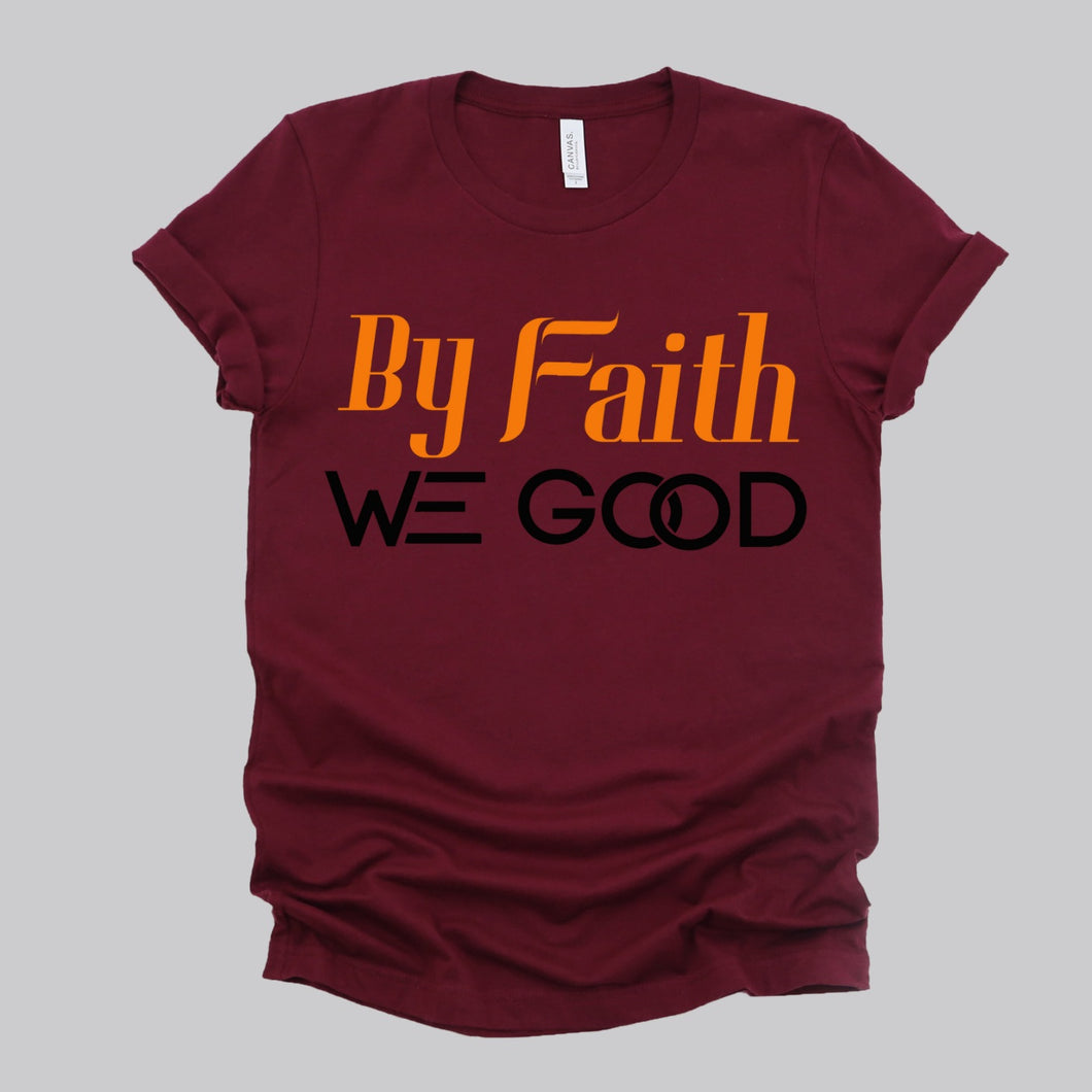 New Edition ByFaithWeGood Burgundy T-Shirt