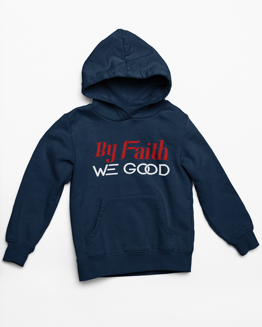 BFWG Navy Blue Hoodie ByFaithWeGood
